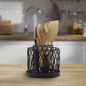 Porta Cubiertos Metálico de Diseño Minimalista para una Presentación de Cocina Impecable, Ofrece un Almacenamiento de Utensilios Simple y Elegante - Product Image 3