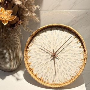 Handcrafted rattan <b>clock</b> low cost natural <b>wall</b> mounted <b>clocks</b> home centerpiece <b>decorations</b> - Product Image 6