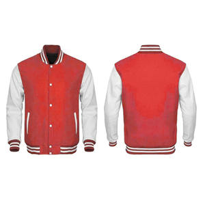 Wholesale Custom Designer Logo printing Autumn Zipper Cotton Polyester Unisex varsity <b>jacket</b> design button men varsity <b>jacket</b> - Product Image 2