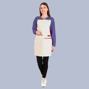 Tablier de cuisine vintage en toile véritable multi-poches pour femme, en cuir véritable de qualité supérieure, réglable - Product Image 3
