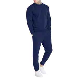 Chándal deportivo informal con cuello redondo para hombre, estilo juvenil estadounidense y europeo, con chándal extragrande personalizado. - Product Image 1