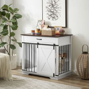 WF001-Single Pull Gabbia per Animali Domestici da Interno Bianca - Product Image 5