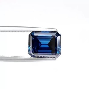 Diamant de laboratoire CVD IGI certifié 7 carats émeraude bleu fantaisie VS2, taille excellente 3EX, fournisseur B2B pour les grossistes et importateurs de diamants - Product Image 1