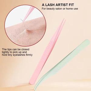 Pince à épiler en acier inoxydable pour sourcils et poils du visage, outil de beauté de qualité professionnelle, accessoire de salon, logo personnalisé OEM - Product Image 2