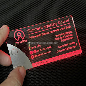 Tarjetas de Visita NFC LED Personalizadas, Tarjetas de Plástico Laminadas con Película Impresa Digital UV, Etiquetas Holográficas con Video, Impresión de Logotipos - Product Image 6