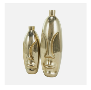 Florero de Latón Clásico Vintage, Diseño Simple y Elegante Dorado, Florero de Primera Calidad - Product Image 1