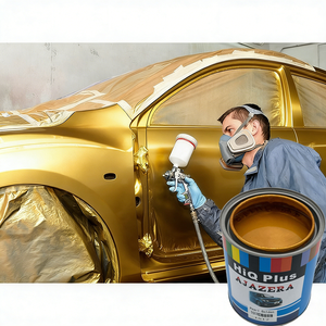 Fabrikproduzierte Autolackierung Hochglanz-Acryl 1K Perlglanz-Goldgrundierung Basislack <span class=keywords><strong>Autolack</strong></span> Wetterfeste Möbellackierung - Product Image 3