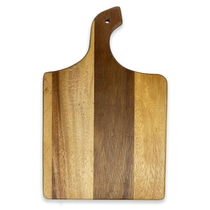 Planche à découper en bois personnalisable de qualité supérieure, rectangulaire, avec poignée, design à grain de bois multi-tonalités - Product Image 6