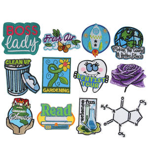Large Embroidery Patch Iron On Embroidered Fabric Badge Patches for Clothing <b>Jackets</b> Bags Hats Wholesale Washable Heat Transfer - Product Image 5
