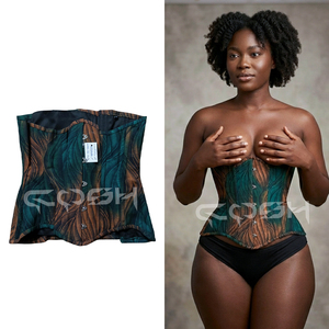 <b>Underbust</b> Steelboned Printed Waist Training And Fashion Wear Corset - Product Image 5