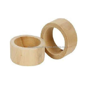 Meilleur support de qualité pour les fêtes porte-serviette rond en bois personnalisé pour les hôtels de décoration de table de fête et de mariage - Product Image 1