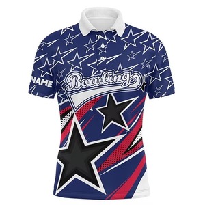 Premium Quality Customised Sporty Men's <b>Bowling</b> Jersey for Shirt Knitted Polyester/Cotton Fabric Quick Dry Breathable Features - Product Image 1