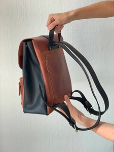 Premium Genuine Leather Fringe Handbag for Women – Vintage Boho Style Shoulder <b>Bag</b> with Tassels & <b>Studded</b> Detail - Product Image 3