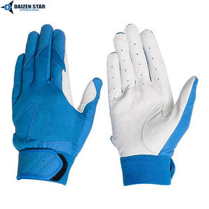 Gants de frappe de baseball DAIZEN STAR en cuir/cuir synthétique, couleur/taille personnalisable, légers, confortables, fermeture à boucle auto-agrippante - Product Image 3
