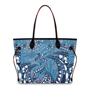 Women Canvas Tote Bags Polynesian Style <b>Large</b> Bag For Women Wholesale Women's Fashion Casual Handbag - Product Image 5