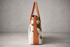 กระเป๋าถือหนังแท้สำหรับผู้หญิง หนังแท้ 100% ทำมือ สีพื้น ปิดด้วยซิป LTB-0408 - Product Image 6