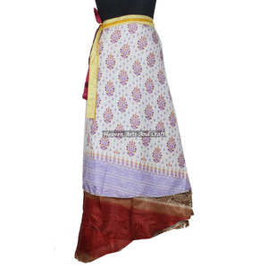 Wholesale Lot Bohemian Indian <b>Wrap</b> <b>Around</b> <b>Skirts</b> Boho Stylish Multi Color Summer Wear Comfortable Fashion Boho Hippie Free Size - Product Image 3