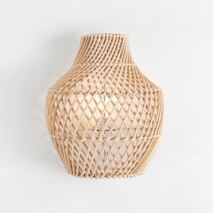 Hotel <b>light</b> fixtures competitive price rattan wall <b>sconce</b> many designs hand-made <b>light</b> <b>sconces</b> - Product Image 1
