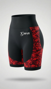 กางเกงขาสั้นเอวสูงสำหรับออกกำลังกาย ไร้ตะเข็บ ระบายอากาศได้ดี สไตล์สตรีทแวร์ กระชับสัดส่วน ยกกระชับสะโพก เหมาะสำหรับโยคะและออกกำลังกาย - Product Image 2