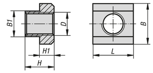 K0377 น็อตสำหรับ T-SLOT DIN508, M06, NB=8, L=13, QT STEEL 10 ชุบแข็ง (สีดำ) - Product Image 5