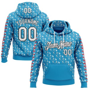 Sweat à capuche d'hiver pour homme avec impression intégrale, design streetwear personnalisable, en polaire polyester/coton - Product Image 1