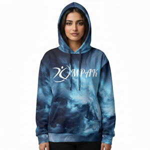 Sweat à capuche unisexe oversize moderne pour l'hiver, streetwear, impressions sublimées de qualité supérieure, coton molletonné, écologique, style de vie - Product Image 1