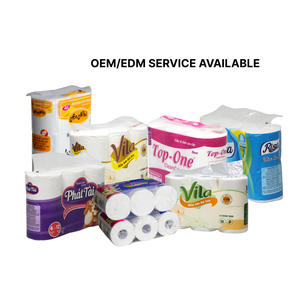 Mouchoirs en papier blancs de haute qualité, lot de 10 rouleaux, 4 épaisseurs, doux et épaissis, en pâte de bois vierge, Vietnam, OEM ODM, sains - Product Image 6