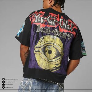 Camiseta Oversize de Algodón 100% con Logo Personalizado, Estampado Digital, Tejido Grueso, Ecológica, Anti-UV, Transpirable, Estilo Urbano, Hombro Caído - Product Image 2