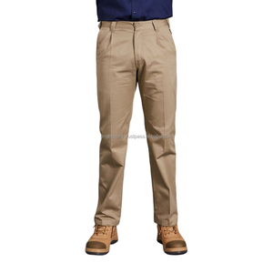 Pantalon de travail pour homme en coton sergé respirant de haute qualité, uniforme de travail industriel robuste personnalisé, pantalon de sécurité, pas cher - Product Image 1