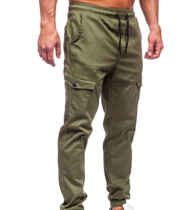 Autumn Winter Men's High Waist <b>Cargo</b> <b>Pants</b> Casual Style Breathable Zipper Pocket Comfortable Loose Fit for Running <b>Work</b> Out - Product Image 5