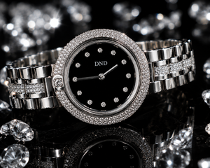 Reloj de Lujo para Mujer con Caja de Acero Inoxidable, Caja de Oro Blanco, Correa de Moissanita, Movimiento Mecánico, Resistente al Agua 10m, Fecha Automática - Product Image 4