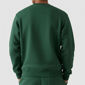 New design front pocket Heavy Weight Long Sleeve Oversize <b>Pullover</b> Crew Neck Sweater Thick Fleece Plain <b>Men</b> Sweatshirt - Product Image 5