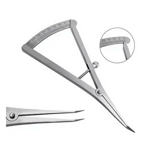 Calibre angulaire de 4,5 pouces de long pour la cartographie osseuse, instrument de mesure 0-40 mm avec échelle de précision pour la dentisterie, la chirurgie, l'orthodontie et les implants - Product Image 1