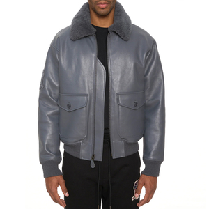 Vestes en cuir Avirex pour hommes, vêtements d'automne et d'hiver, meilleure qualité, broderie, streetwear, vestes en cuir Avirex - Product Image 3