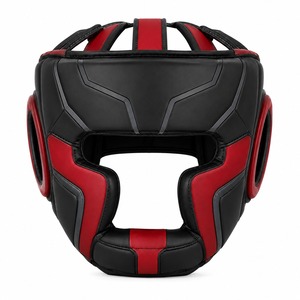 Protection de tête de boxe intégrale de haute qualité au design écologique, personnalisable en cuir véritable/PVC, confortable et protectrice - Product Image 1