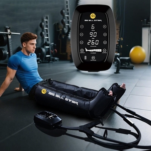 Air Compression Foot and <b>Leg</b> Massager 8 Chambers Compression Sports Muscle Recovery Timing Control Sequential Device Pressure - Product Image 4