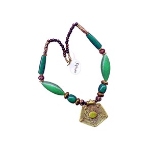 Bohemian Silver Tassel Pendant <b>Necklace</b>. Handcrafted with intricate detailing, this <b>statement</b> piece beautifully engraved - Product Image 6