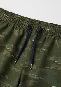 Shorts de Mujer con Estampado de Camuflaje, Cintura Media, Corte Regular, Tejido de Poliéster Transpirable, con Bolsillos - Product Image 4