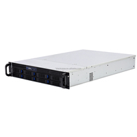 Châssis de serveur 2U en rack, 8 baies de disques, haute performance avec plusieurs ports LAN, boîtier de pare-feu industriel compatible ATX, OEM ODM