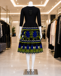Embroidery Women Customized High Quality Pacific Island Wear Micronesian Fabric Embroidery Work Skirts Wholesale Rate - Product Image 3