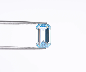 Diamante Cultivado en Laboratorio de 2.00 Quilates, Corte Esmeralda, Azul Intenso, Claridad VS1, Pulido Excelente, Gema CVD Premium, Piedra de Joyería de Lujo - Product Image 6