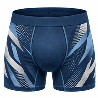 Boxers personnalisés pour hommes, imprimés sur toute la surface, sous-vêtements extensibles, tissu respirant et doux, étiquette privée, OEM, vente en gros