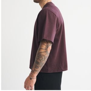 เสื้อยืดคอกลมโอเวอร์ไซส์ผ้าคอตตอน 100% หนานุ่ม สไตล์สตรีทแวร์ ออกกำลังกายได้ ใส่ได้ทุกวัน พิมพ์ลายโลโก้ด้านหน้า รับผลิตตามสั่ง ขายส่ง ราคาพิเศษ สินค้าขายดี - Product Image 5