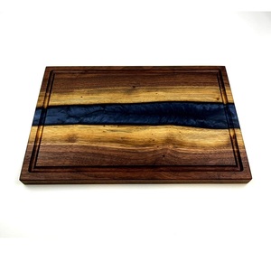Tabla de cortar de resina y madera para carne, superficie de preparación de alimentos para cocina, tabla de servir resistente para restaurante - Product Image 6