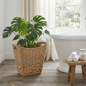 Cestas de Almacenamiento Ecológicas Tejidas de Jacinto de Agua con Asas, Estilo Rústico, Multiusos para el Hogar - Product Image 3