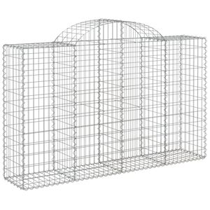 Ensemble de 4 paniers gabions en fer galvanisé argenté, collection de paniers métalliques - Product Image 3