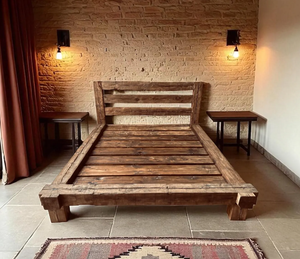 Modern Villa Bedroom Bed Hotel Indoor Furniture Set Resort Bedroom Bed Luxury Apartment Bedroom Furniture Set Bedroom Wood Beds - Product Image 1