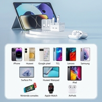 Chargeur rapide USB-C PD 20W avec câble de 2 mètres pour téléphone portable, prise de type G britannique
