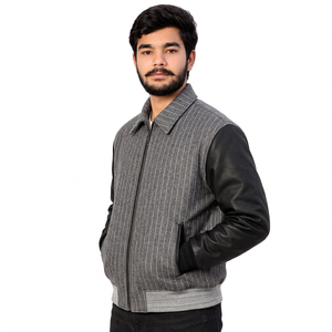 Factory Price custom school varsity <b>jacket</b> <b>fleece</b> <b>lining</b> <b>with</b> chenille patches regular fit for US Retailers - Product Image 3