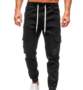 Pantalon cargo en toile robuste pour homme KINTARI ENTERPRISES KA-MCP86, respirant, taille élastique, style décontracté, multi-poches - Product Image 1